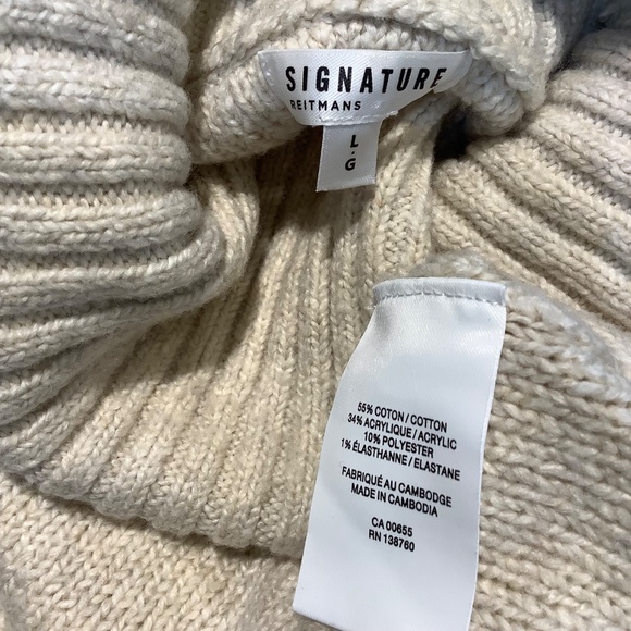 Fabulous Cableknit T Neck Caftan Sweater large - Picture 12 of 12